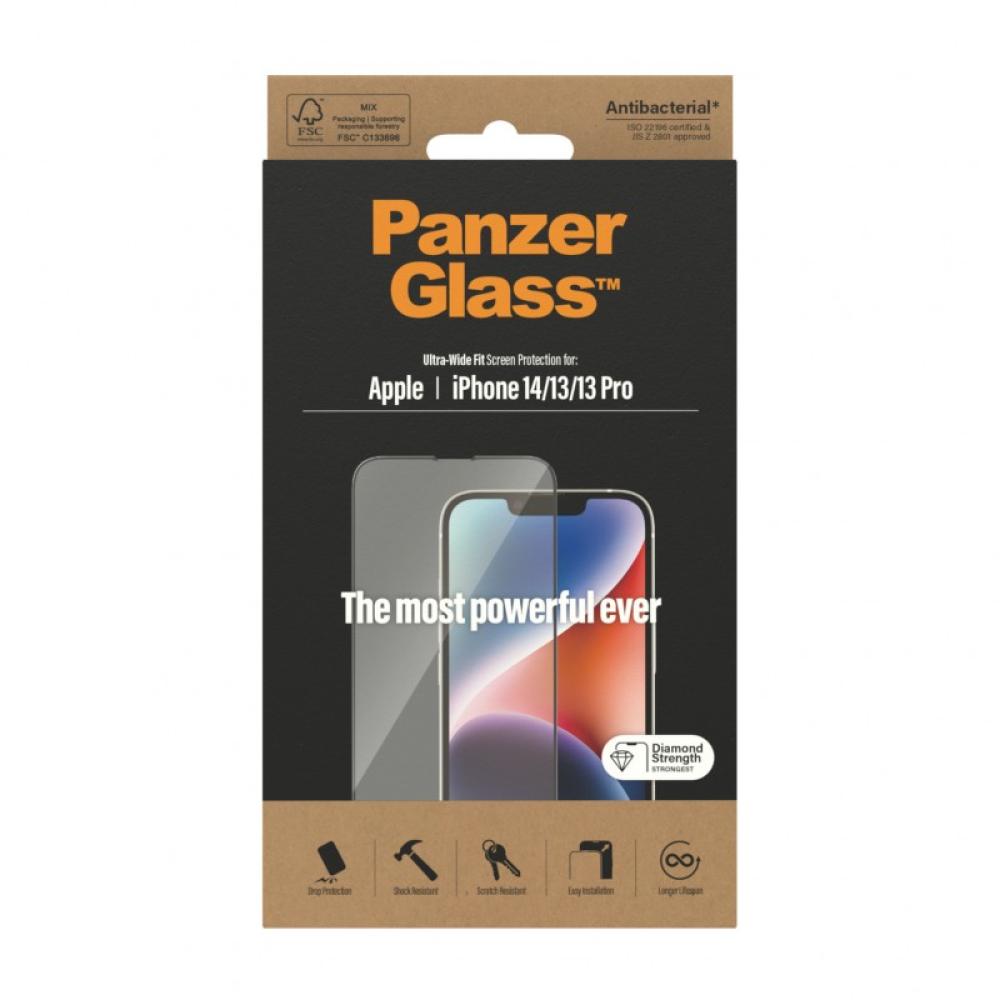 PanzerGlass - Screen Protector iPhone 14 / 13 / 13 Pro / Ultra-Wide Fit Protector de pantalla Apple 1 pieza(s)