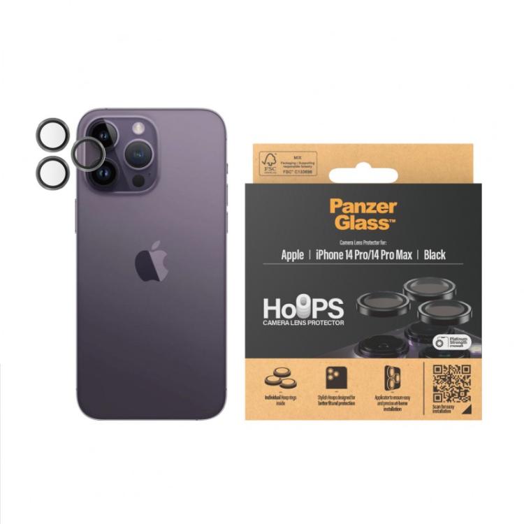 PanzerGlass - Hoops® Camera Lens Protector Black iPhone 14 Pro / 14 Pro Max Protector de pantalla Apple 1 pieza(s)