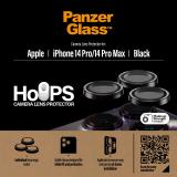 PanzerGlass - Hoops® Camera Lens Protector Black iPhone 14 Pro / 14 Pro Max Protector de pantalla Apple 1 pieza(s)