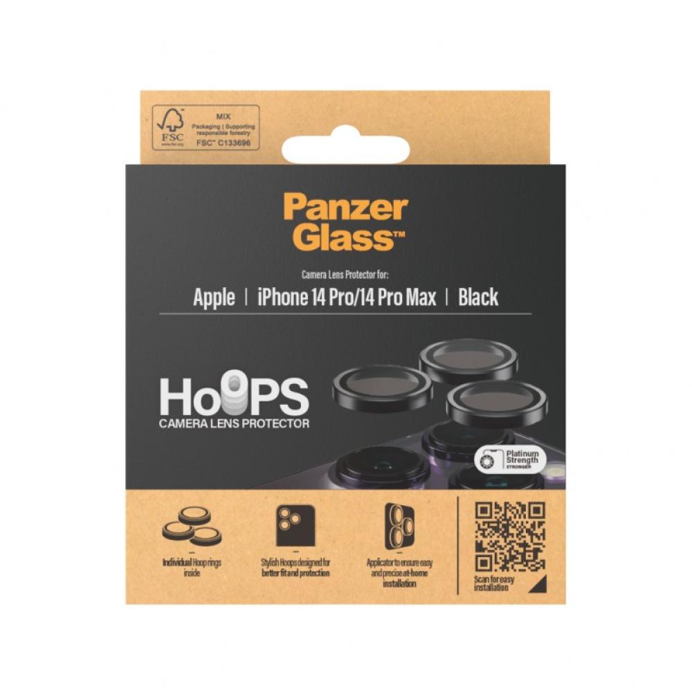 PanzerGlass - Hoops® Camera Lens Protector Black iPhone 14 Pro / 14 Pro Max Protector de pantalla Apple 1 pieza(s)