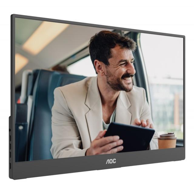 AOC - 16T20E2 monitor o TV portátil Monitor portátil Negro 39,6 cm (15.6") LED 1920 x 1080 Pixeles
