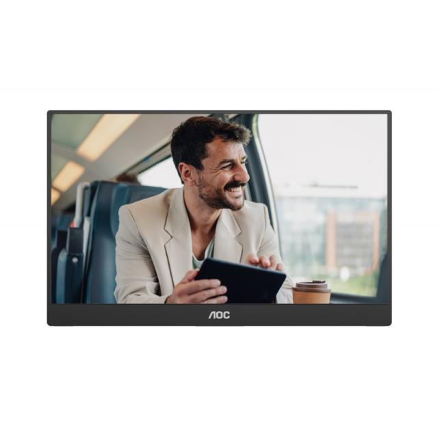 AOC - 16T20E2 monitor o TV portátil Monitor portátil Negro 39,6 cm (15.6") LED 1920 x 1080 Pixeles