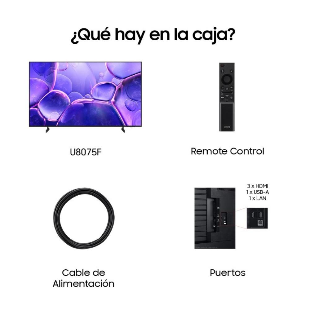 Samsung - TV 50" Crystal UHD U8075F 4K Smart TV 2025