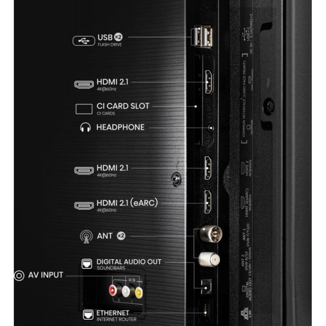 Hisense - 50E77NQ 127 cm (50") 4K Ultra HD Smart TV Wifi Negro 350 cd / m²