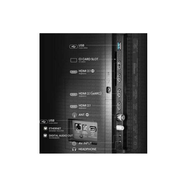 Hisense - U7Q PRO 75U7Q PRO 190,5 cm (75") 4K Ultra HD Smart TV Wifi Negro 500 cd / m²