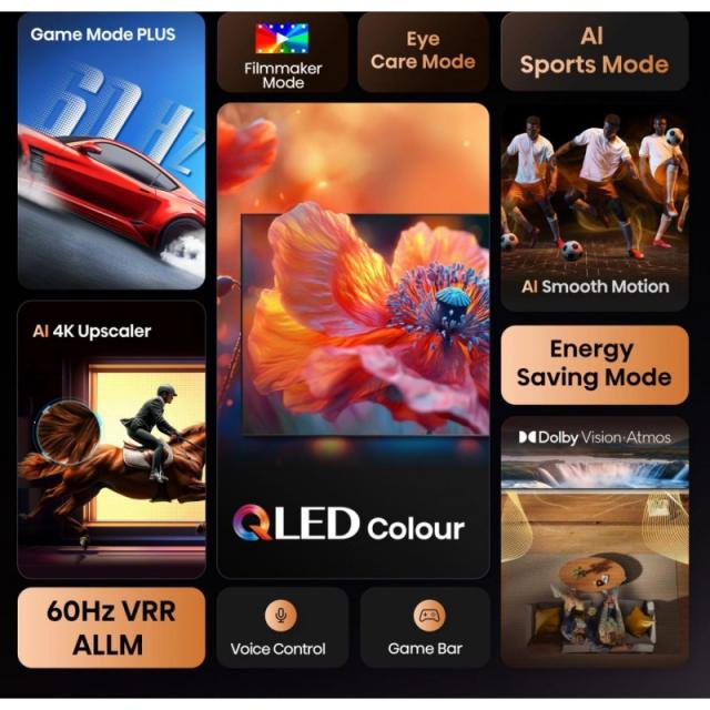 Hisense - 65E77Q 165,1 cm (65") 4K Ultra HD Smart TV Wifi Negro