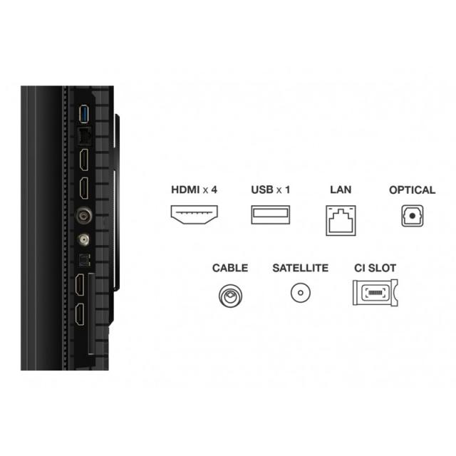 TCL - P8K 75P8K Televisor 190,5 cm (75") 4K Ultra HD Smart TV Wifi Metálico 350 cd / m²