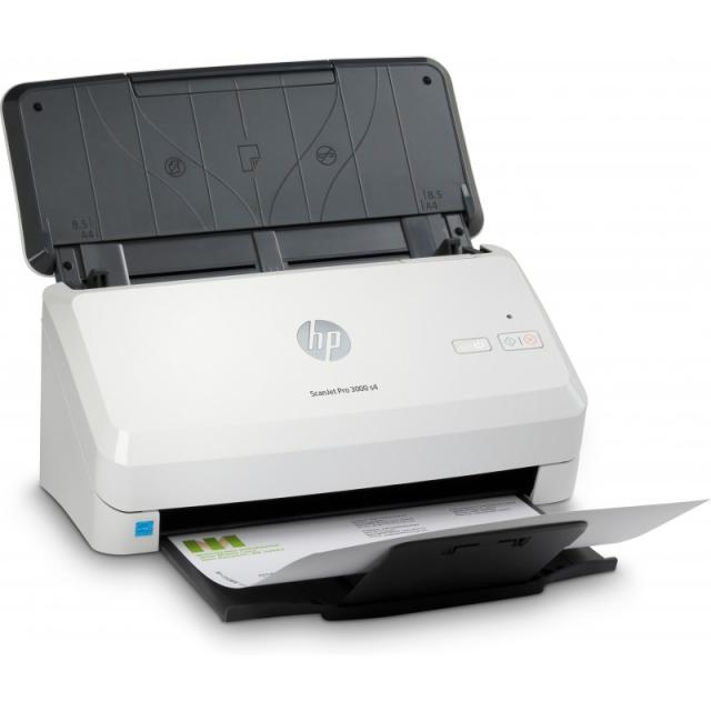 HP - ScanJet Pro 3000 s4 Escáner alimentado con hojas 600 x 600 DPI A4 Negro, Blanco