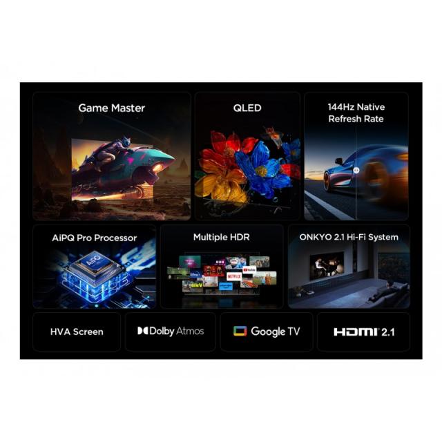 TCL - P8K 85P8K Televisor 2,16 m (85") 4K Ultra HD Smart TV Wifi Metálico 450 cd / m²