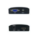 Nanocable - Conversor SVGA+Audio a HDMI con Alimentación, SVGA/H+Jack 3.5/H-HDMI A/H, Negro