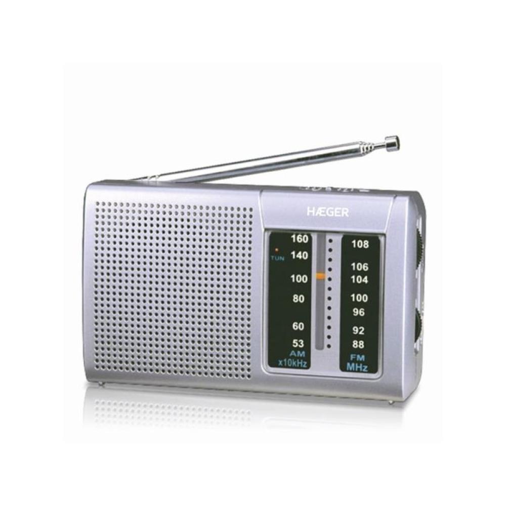 Haeger - PR-BIB.001A radio Portátil Digital Plata