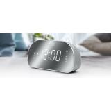 Muse - M-170CMR radio Reloj Digital Espejo, Blanco
