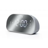 Muse - M-170CMR radio Reloj Digital Espejo, Blanco