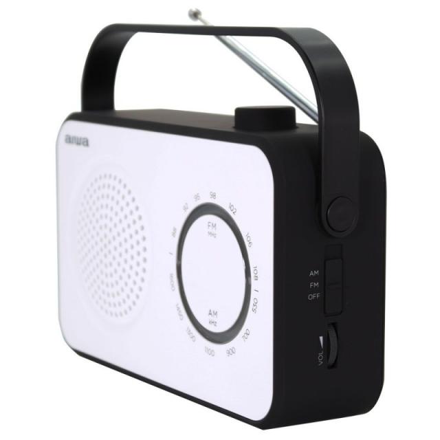 Aiwa - R-190BW radio Portátil Analógica Negro, Blanco