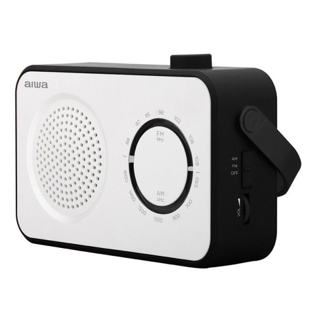 Aiwa - R-190BW radio Portátil Analógica Negro, Blanco