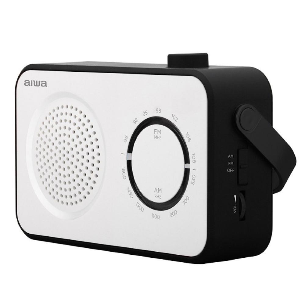 Aiwa - R-190BW radio Portátil Analógica Negro, Blanco