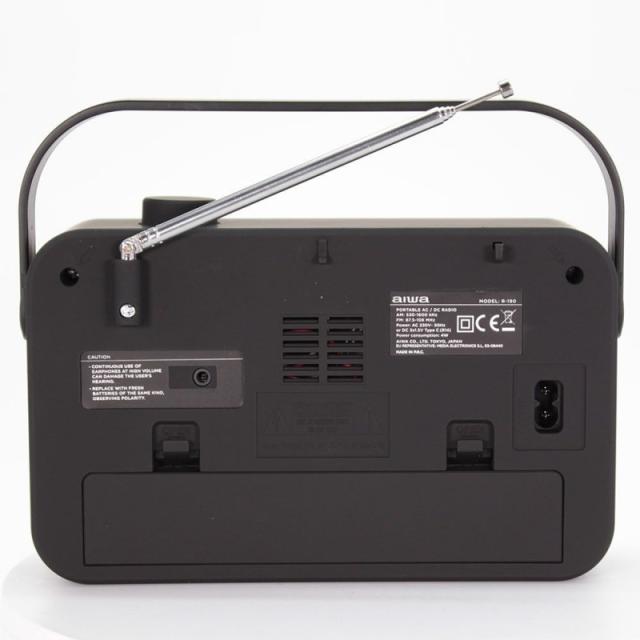 Aiwa - R-190BW radio Portátil Analógica Negro, Blanco