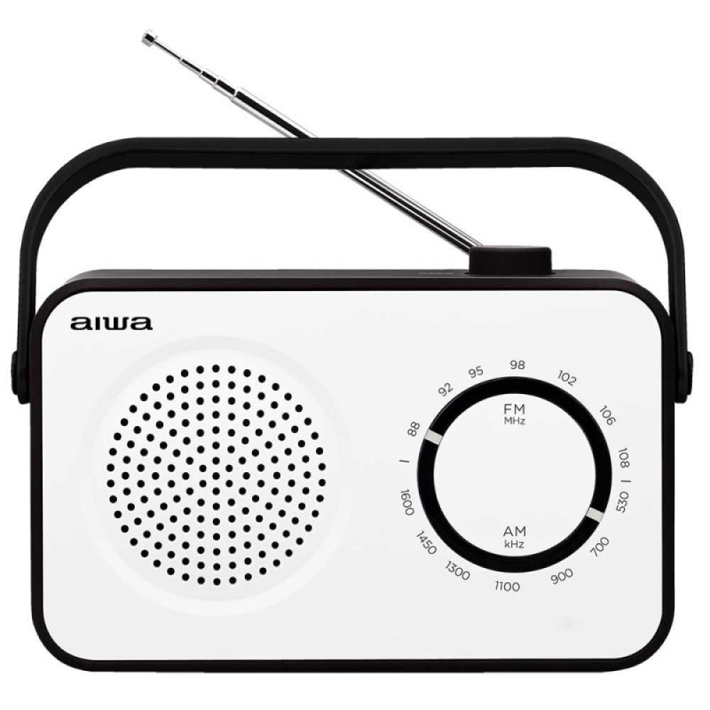 Aiwa - R-190BW radio Portátil Analógica Negro, Blanco