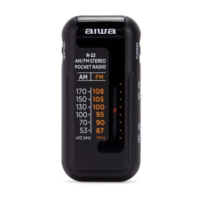 Aiwa - R-22BK radio Personal Analógica Negro