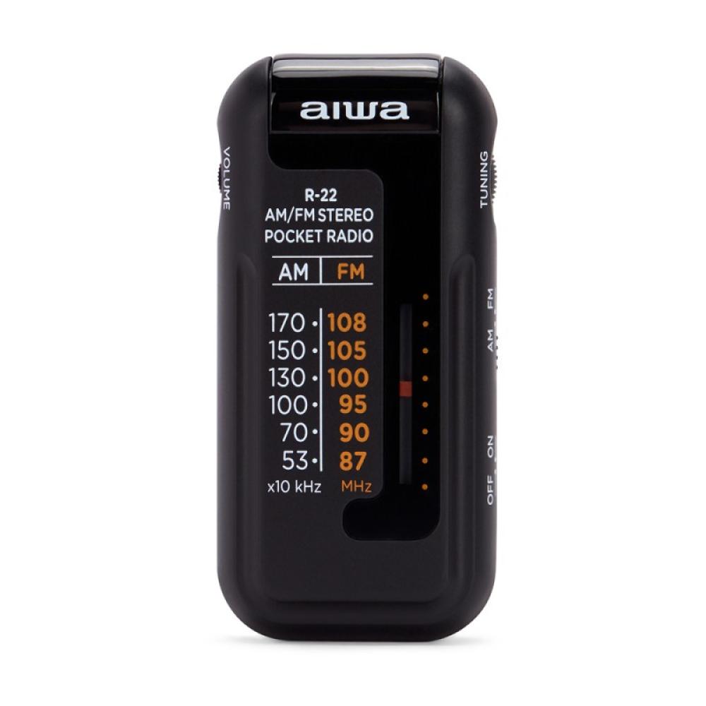 Aiwa - R-22BK radio Personal Analógica Negro