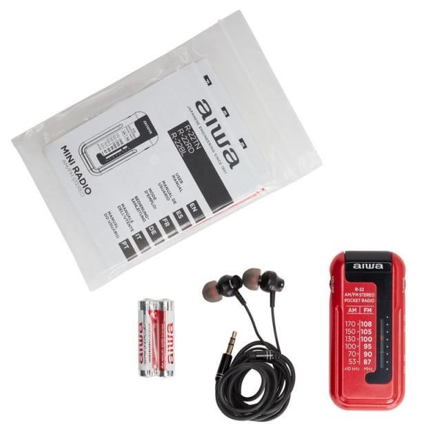 Aiwa - R-22RD radio Personal Analógica Rojo