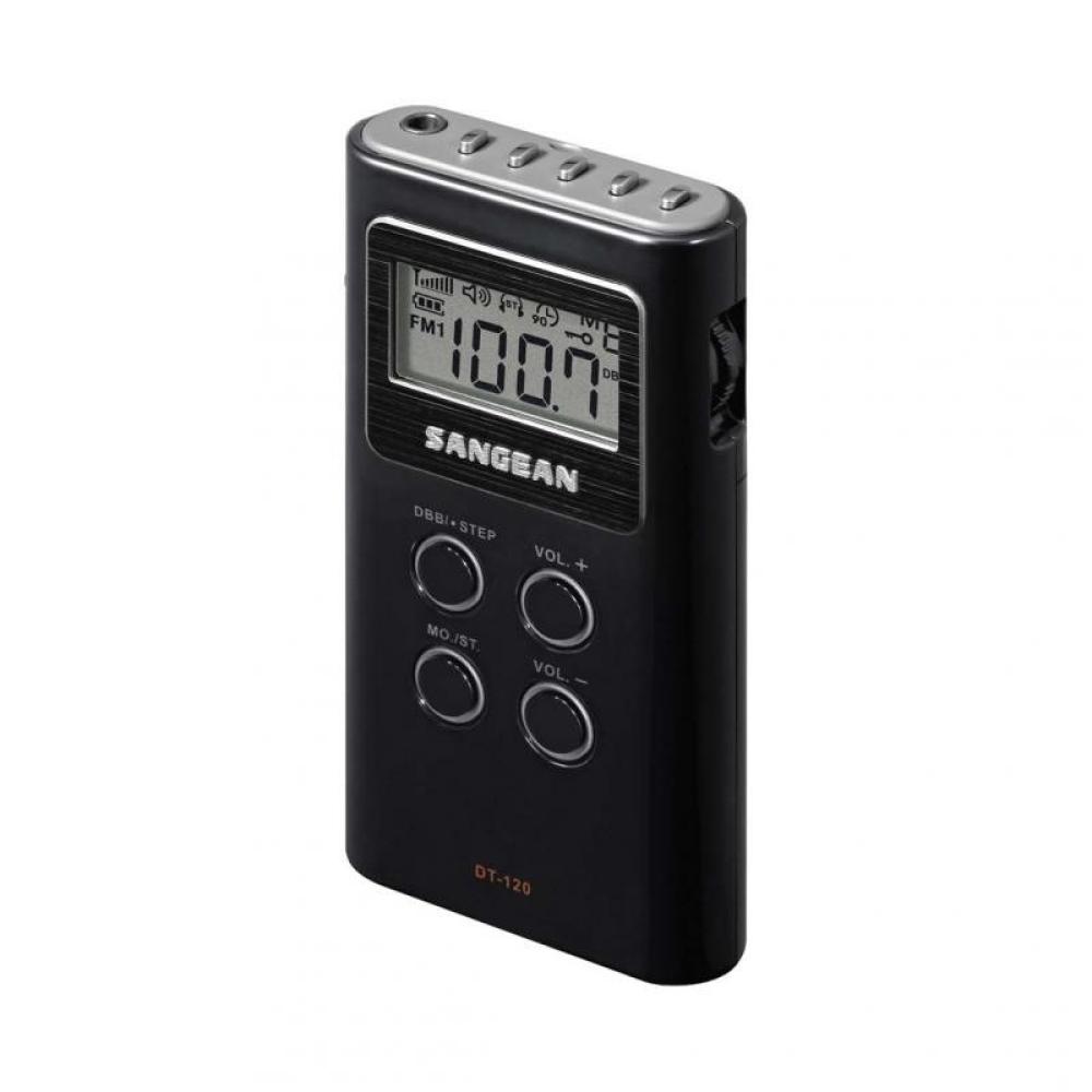 Sangean - DT-120B radio Portátil Digital Negro
