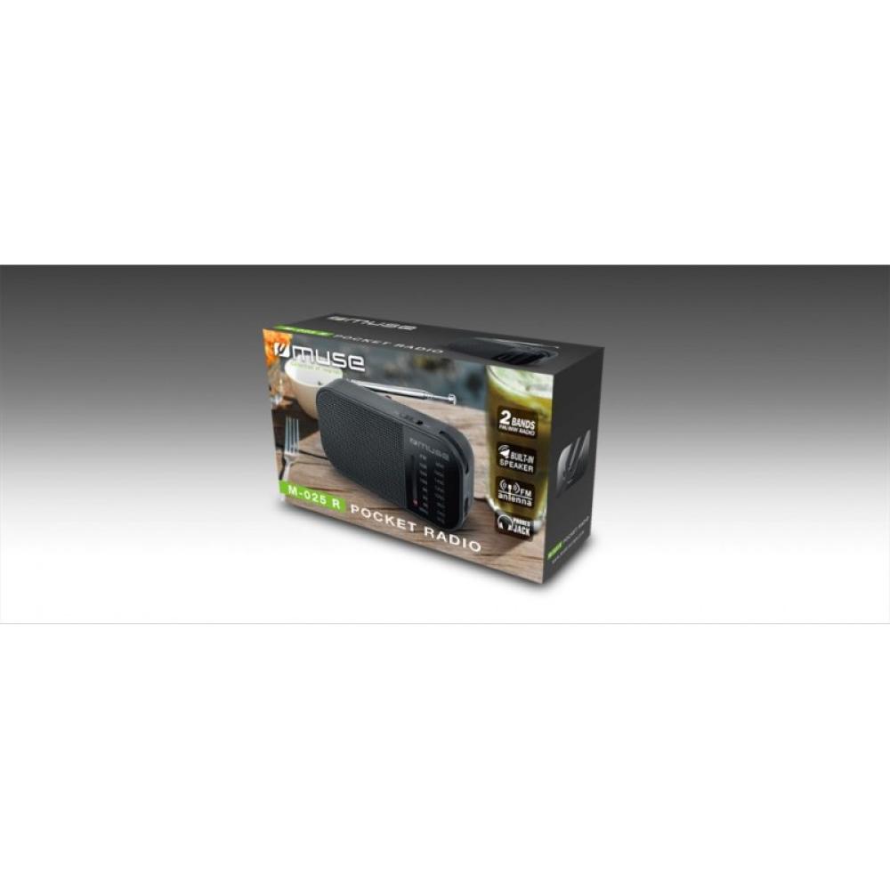Muse - M-025 R radio Portátil Analógica Negro