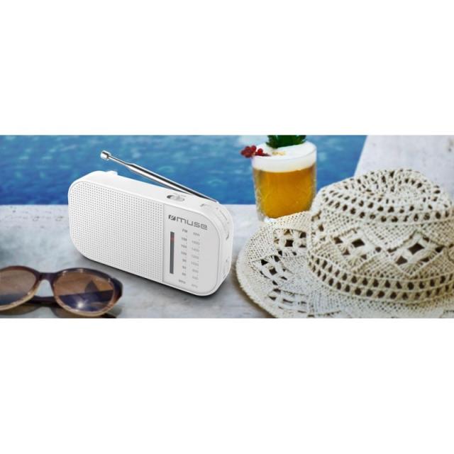 Muse - M-025 RW radio Portátil Analógica Blanco