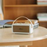 Sangean - RA-101 Portátil Analógica Oro, Marfil