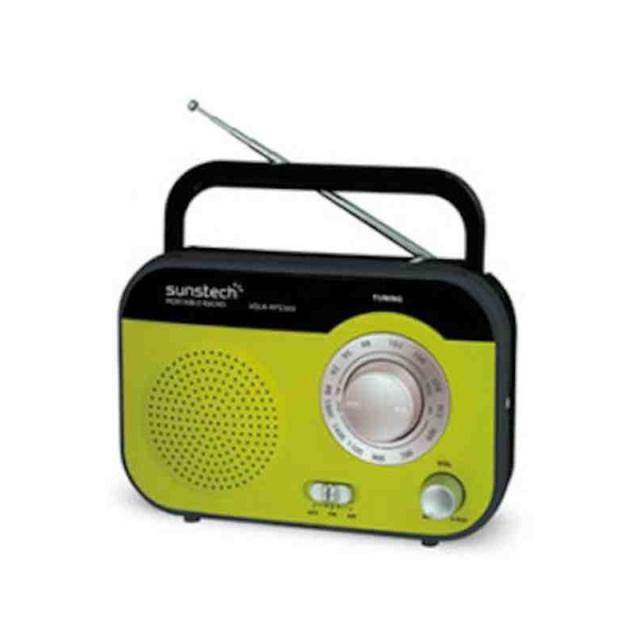 Sunstech - RPS560 Portátil Analógica Verde