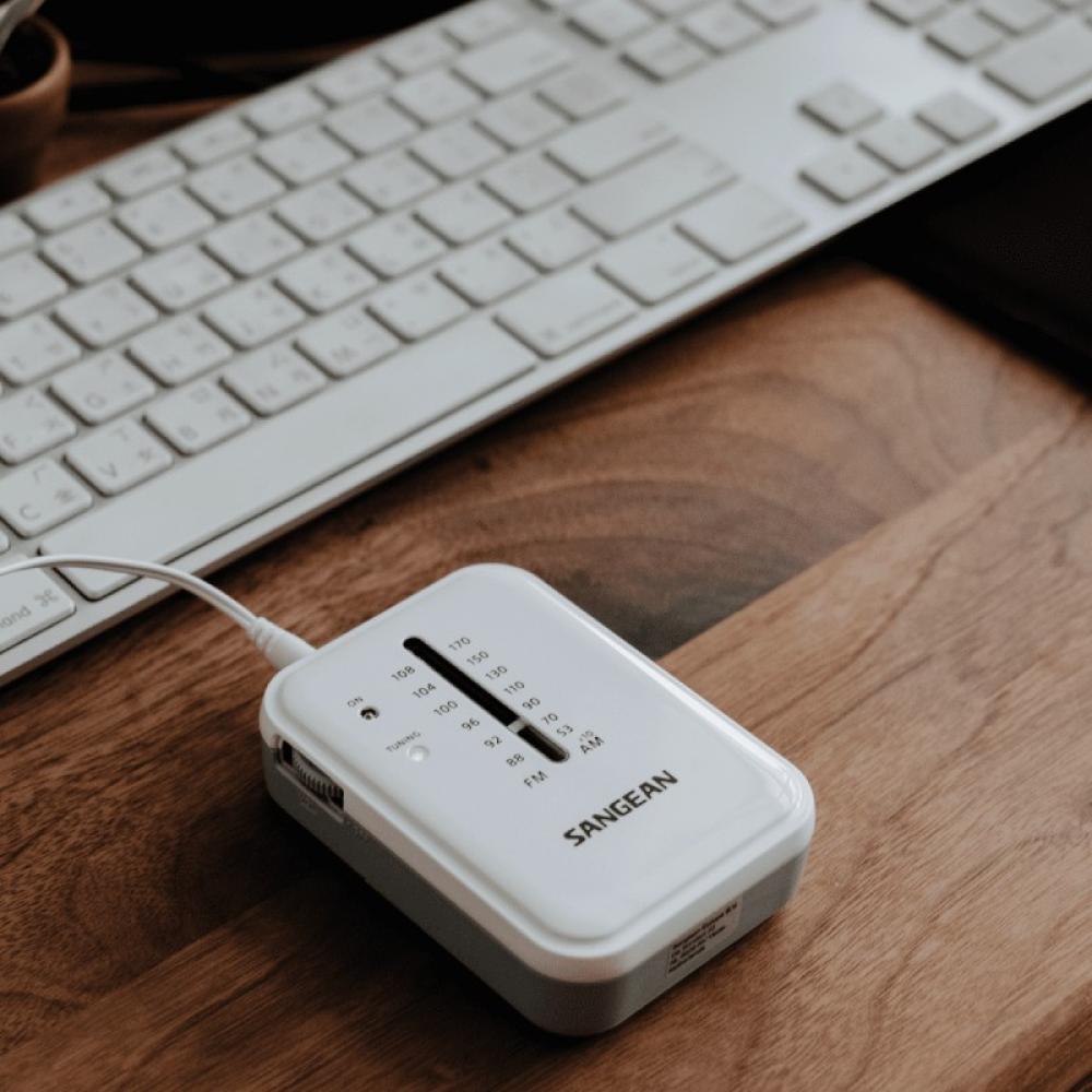 Sangean - SR-32 Portátil Gris, Blanco