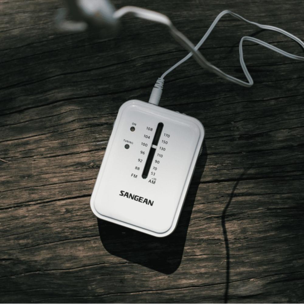Sangean - SR-32 Portátil Gris, Blanco