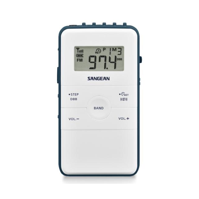 Sangean - DT-140 Portátil Digital Azul, Blanco