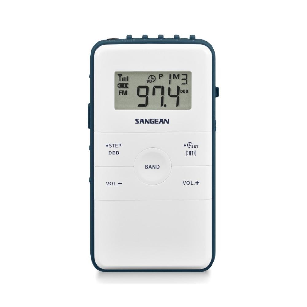Sangean - DT-140 Portátil Digital Azul, Blanco