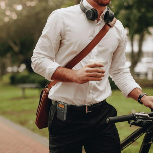 Sangean - DT-800 Portátil Digital Azul, Blanco