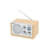 Denver - TR-63LW radio Personal Analógica Bamboo, Plata