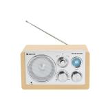 Denver - TR-63LW radio Personal Analógica Bamboo, Plata