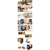 Sangean - MMR-88 DAB radio Portátil Digital Negro, Amarillo