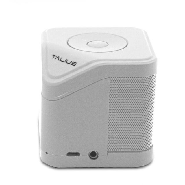 TALIUS - altavoz Cube 3W Fm/Sd bluetooth white