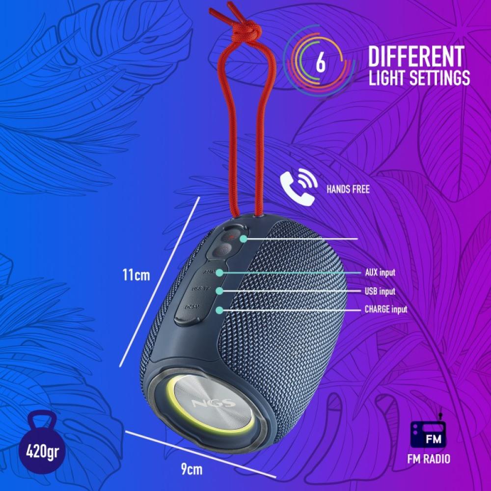 NGS - Roller Nitro 1 Altavoz portátil estéreo Azul 10 W