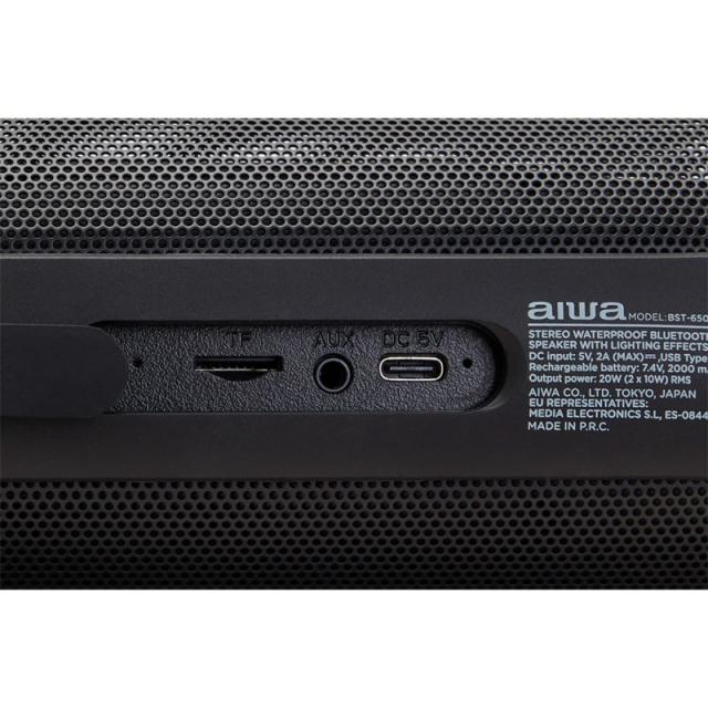 Aiwa - BST-650BK altavoz portátil o de fiesta Altavoz monofónico portátil Negro 20 W