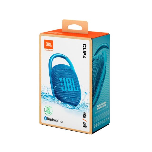 JBL - Clip 4 Eco Altavoz portátil estéreo Azul 5 W