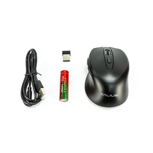 TALIUS - Ratón inalámbrico MO-701 RF/BT USB black