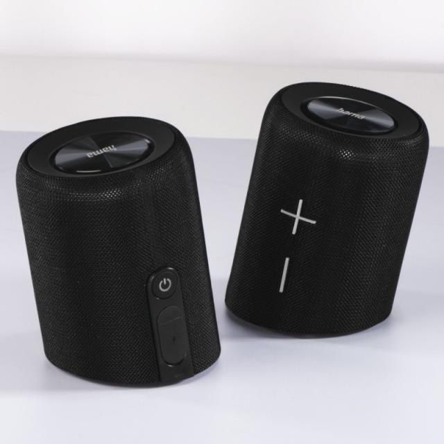 Hama - Twin 3.0 Altavoz portátil estéreo Negro 30 W