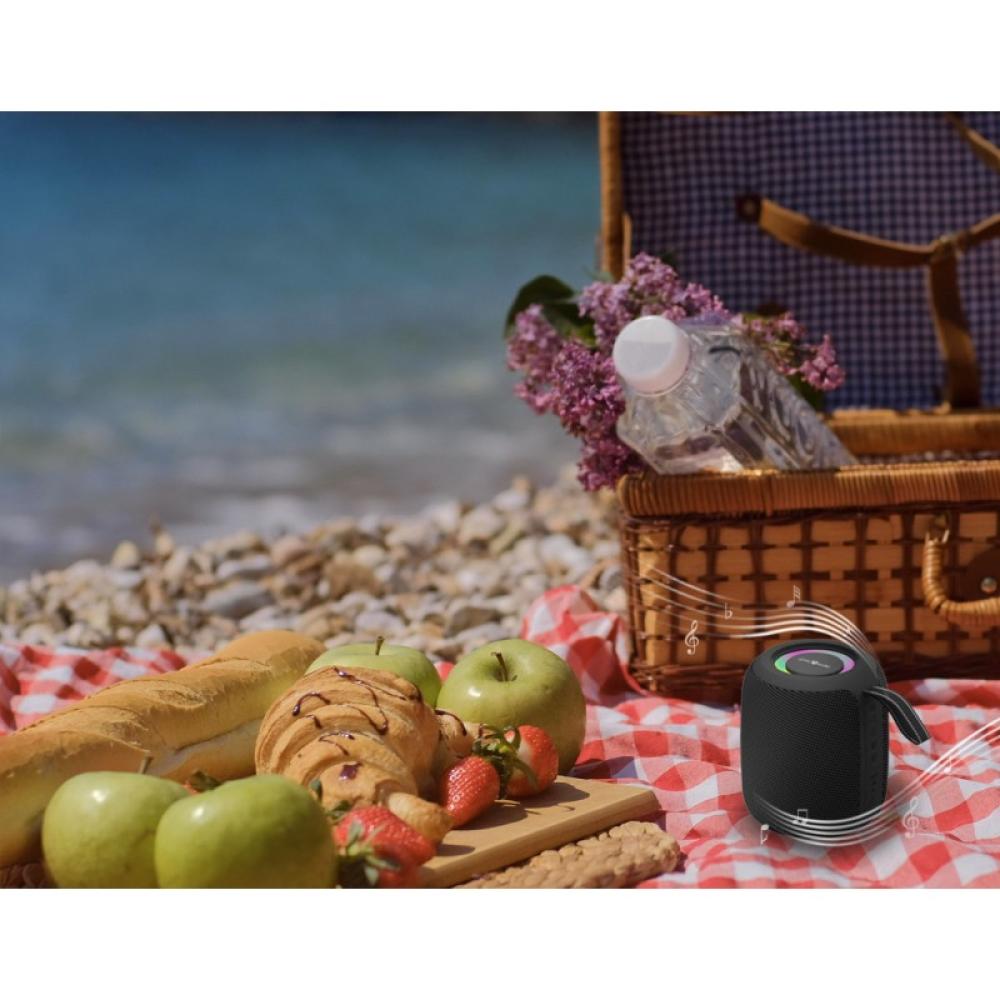 Gembird - GMB Audio SPK-BT-LED-05-BK altavoz portátil o de fiesta Altavoz monofónico portátil Negro 8 W