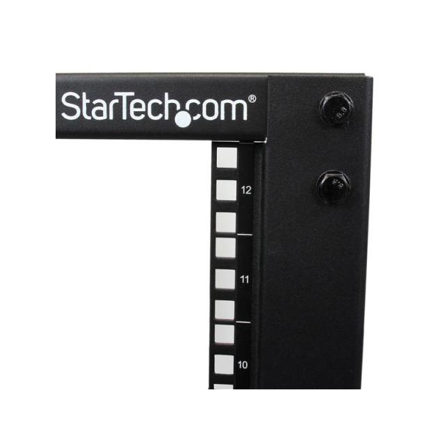StarTech.com - Rack 12U Móvil de Marco Abierto de 4 Columnas para Servidores - Rack de Cuatro Columnas de 19 Pulgadas para Equip