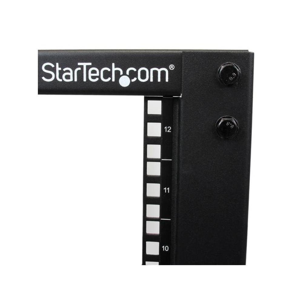 StarTech.com - Rack 12U Móvil de Marco Abierto de 4 Columnas para Servidores - Rack de Cuatro Columnas de 19 Pulgadas para Equip
