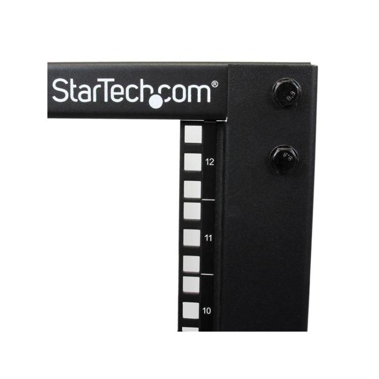 StarTech.com - Rack 12U Móvil de Marco Abierto de 4 Columnas para Servidores - Rack de Cuatro Columnas de 19 Pulgadas para Equip