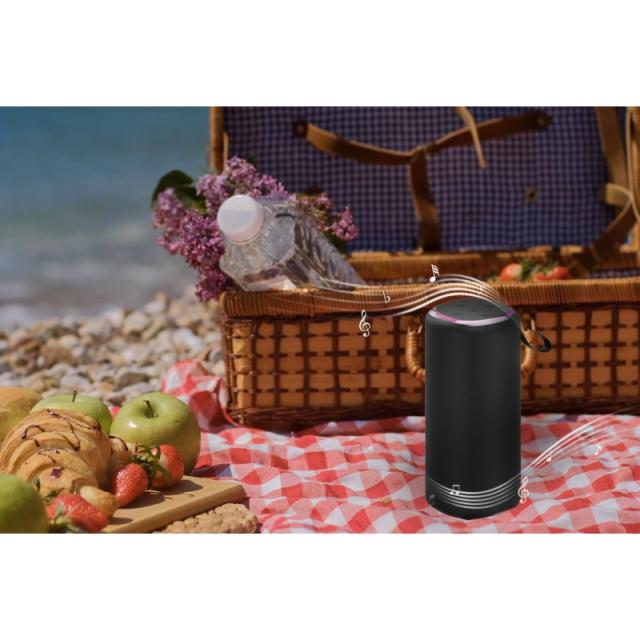 Gembird - GMB Audio SPK-BT-LED-08L altavoz portátil o de fiesta Altavoz portátil estéreo Negro 10 W