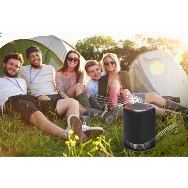 Gembird - GMB Audio SPK-BT-LED-08S altavoz portátil o de fiesta Altavoz monofónico portátil Negro 5 W